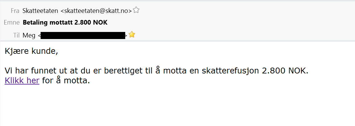 penger igjen på skatten